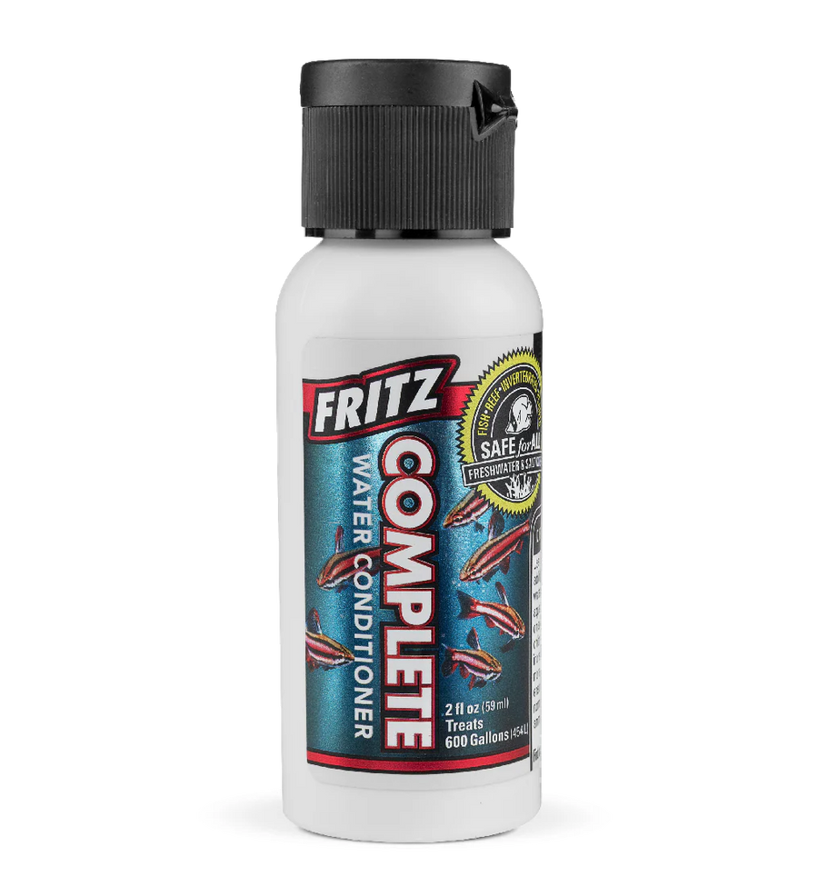 Fritz Complete water conditioner bottle on a white background