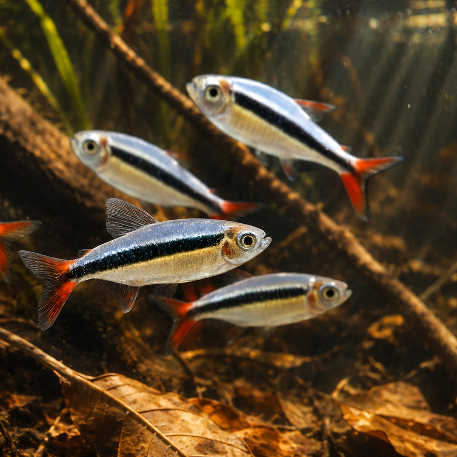 Red Hockey Stick Tetra