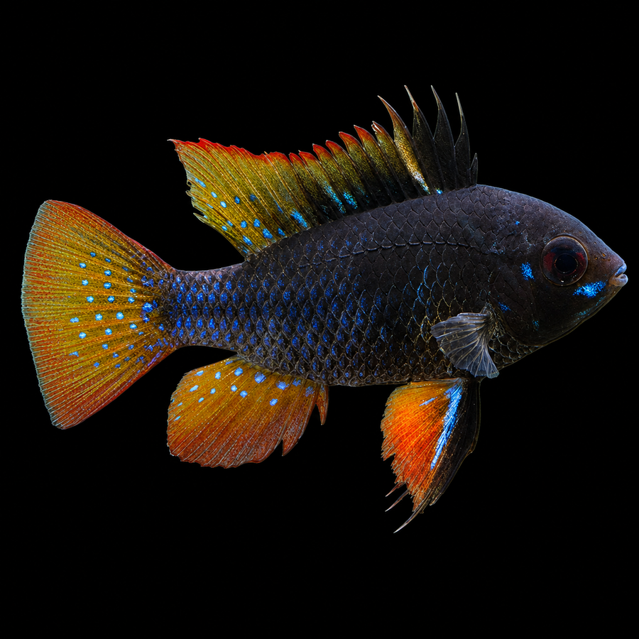 Black Ram (Mikrogeophagus ramirezi)