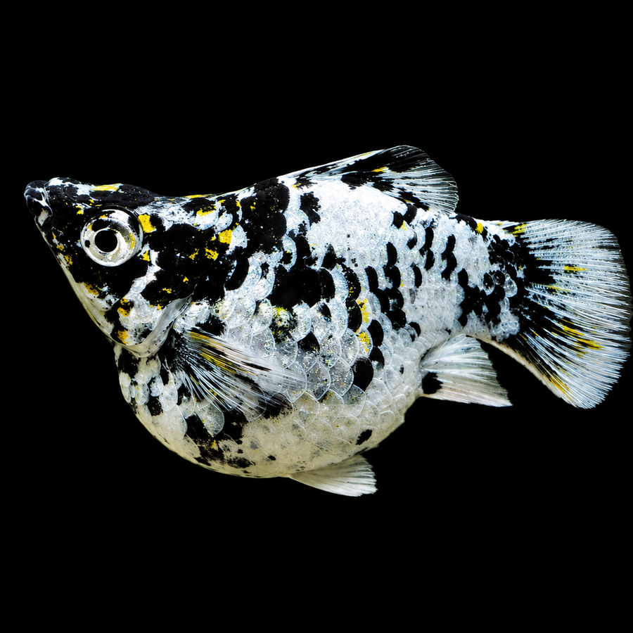 Dalmatian Balloon Molly (Poecilia sphenops)