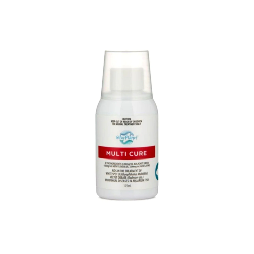 Bottle of Blue Planet Multi Cure on a white background