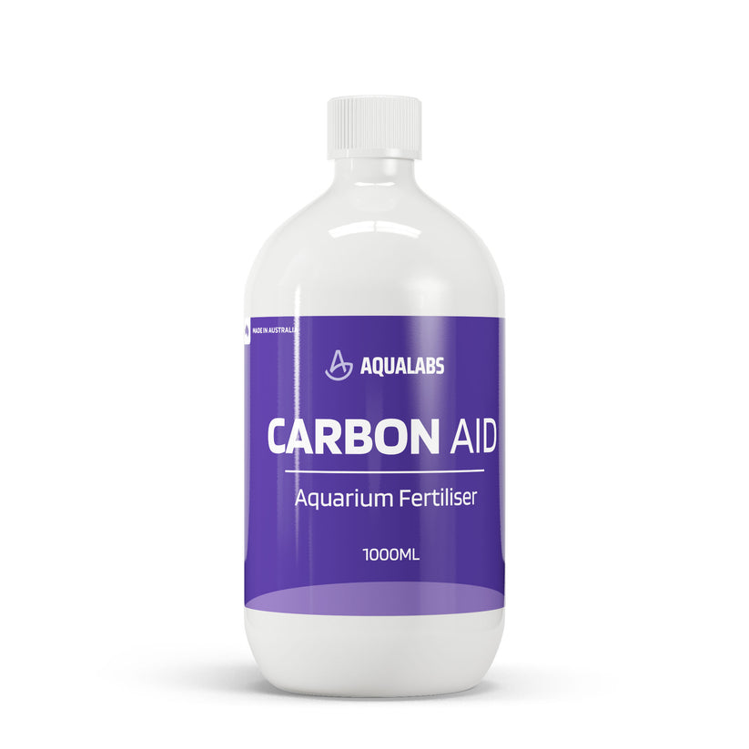 Bottle of Aqualabs Carbon Aid Aquarium Fertilizer