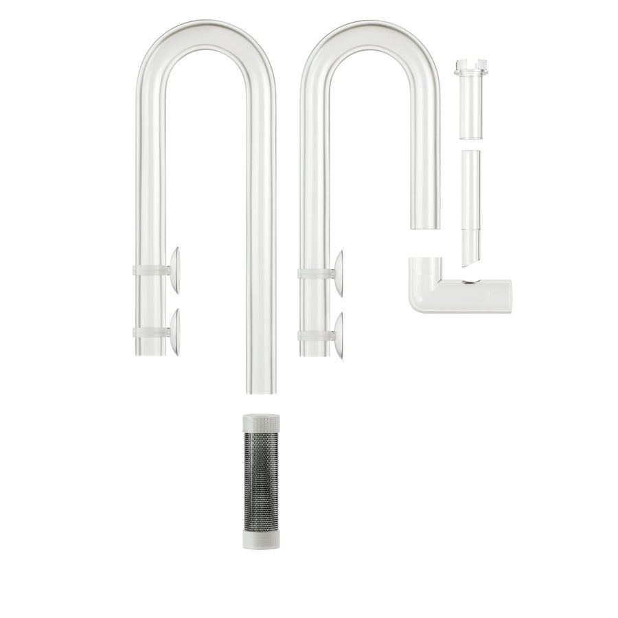 Set of clear plastic U-shaped connectors