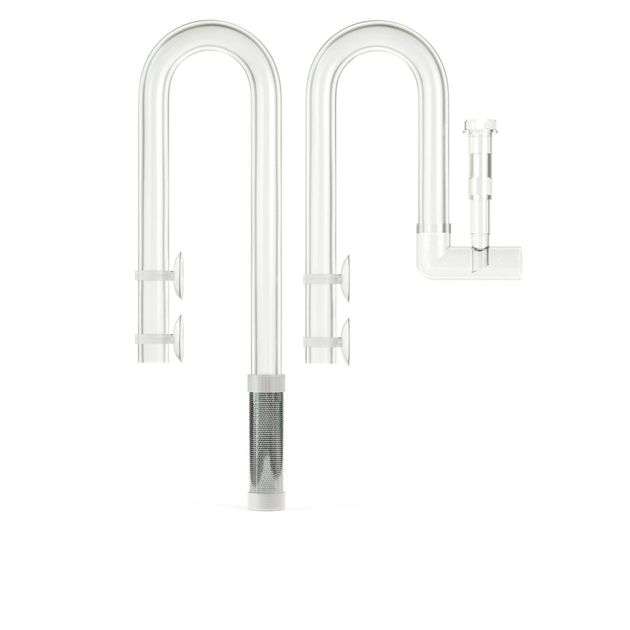 Chrome kitchen faucet with a single handle