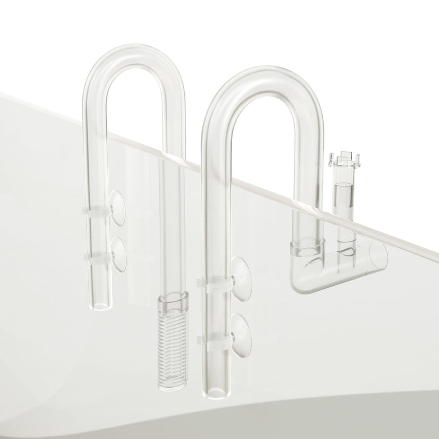 Clear plastic shower door handle 