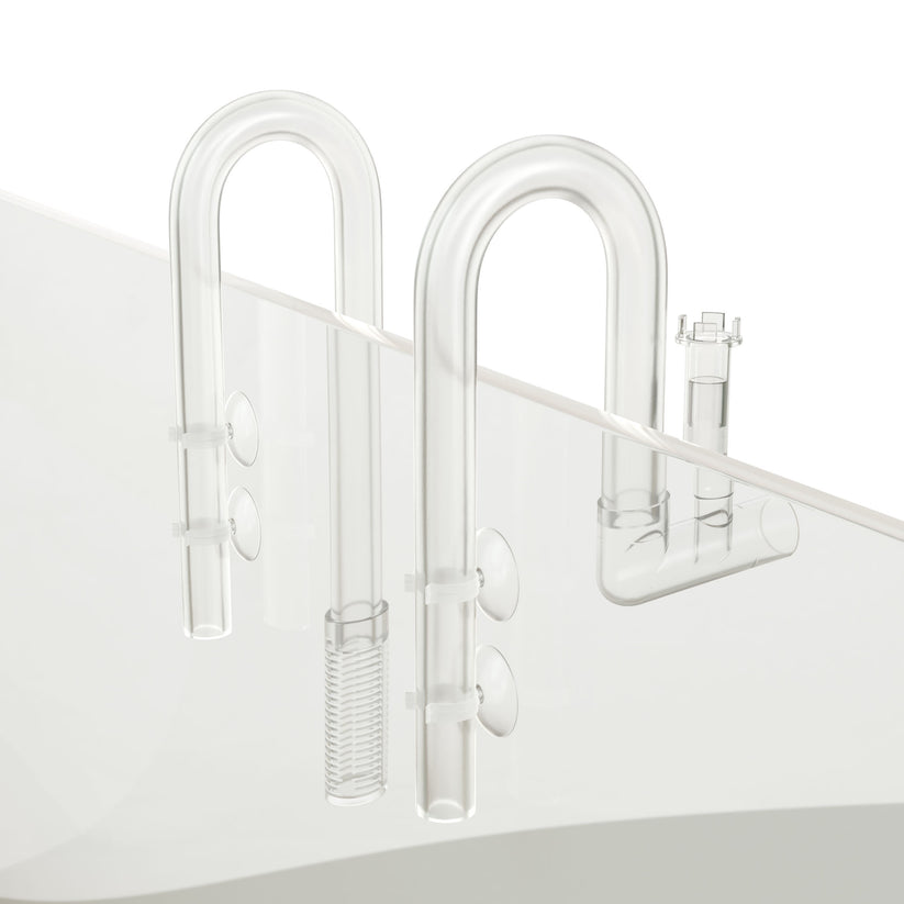 Clear plastic shower door handle 