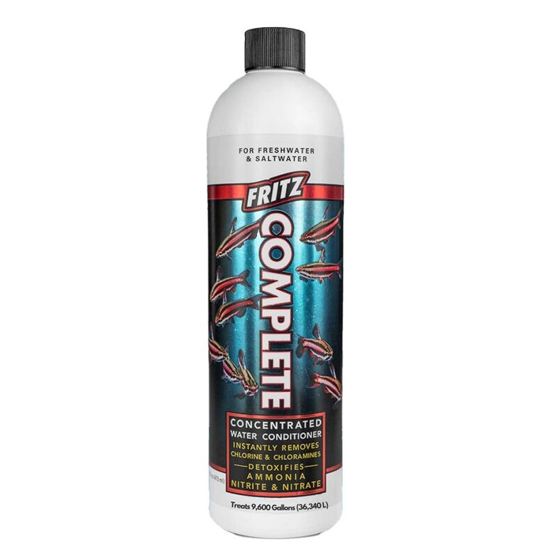 Fritz Complete water conditioner bottle on a white background