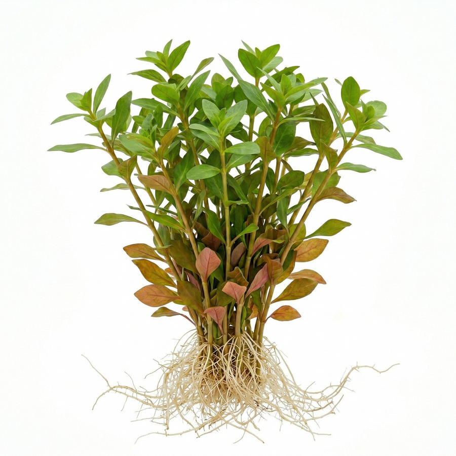 Ludwigia Mato Grosso - Red Stem Aquarium Plant in a planted aquarium