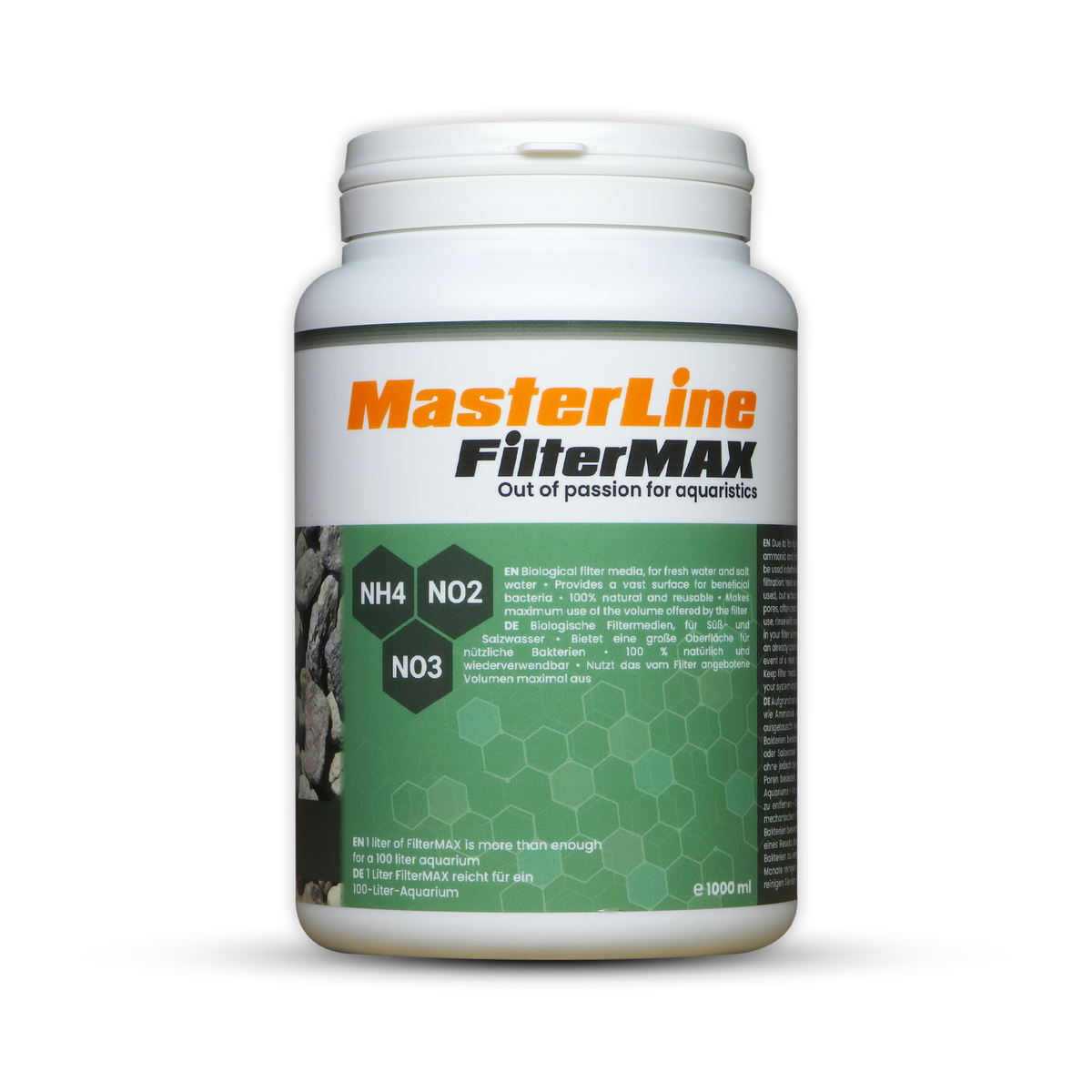 MasterLine FilterMAX aquarium filter media container on a white background