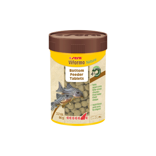 Container of sera Viformo Nature Bottom Feeder Tablets on a white background