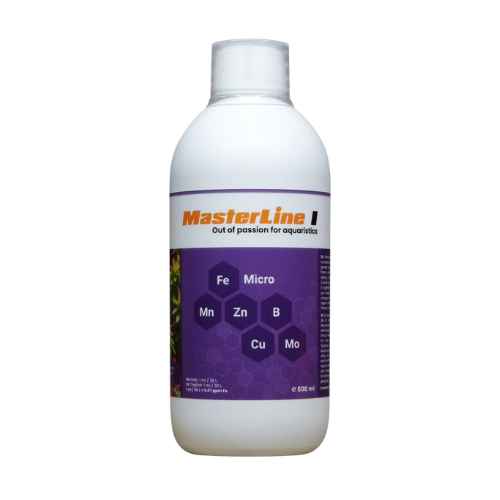 White bottle with purple label featuring 'MasterLine' branding on a white background