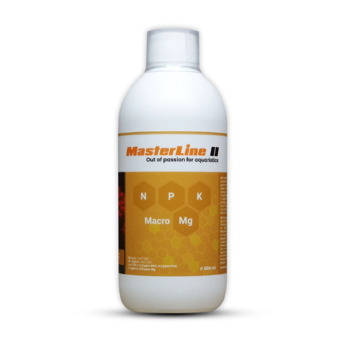 White bottle with a label featuring 'MasterLine' on a white background