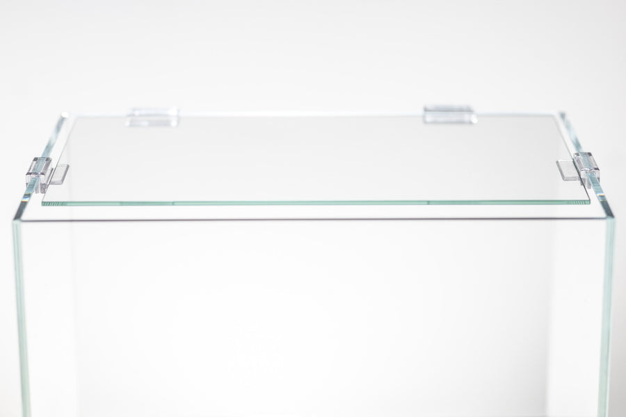 Clear glass aquarium 
