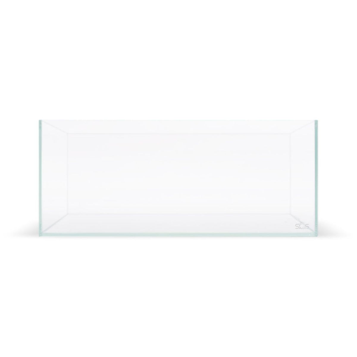 Bookshelf Series Aquarium, clear glass aquarium on a white background