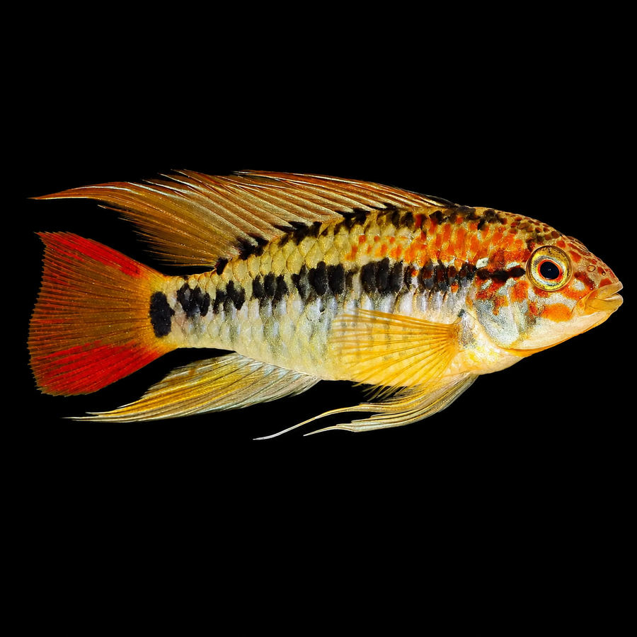 Rednecked Dwarf Cichlid (Apistogramma macmasteri)(Pair)