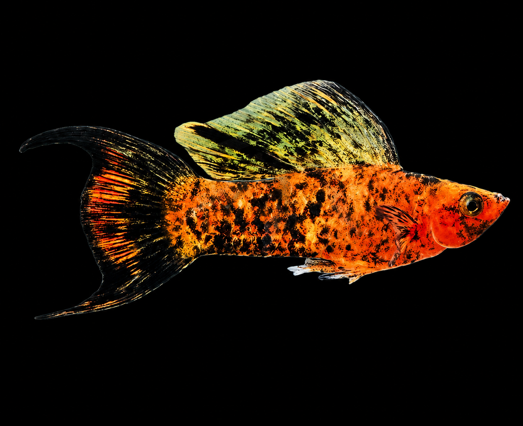 Red Calico Molly — live freshwater fish, School of Scape Perth