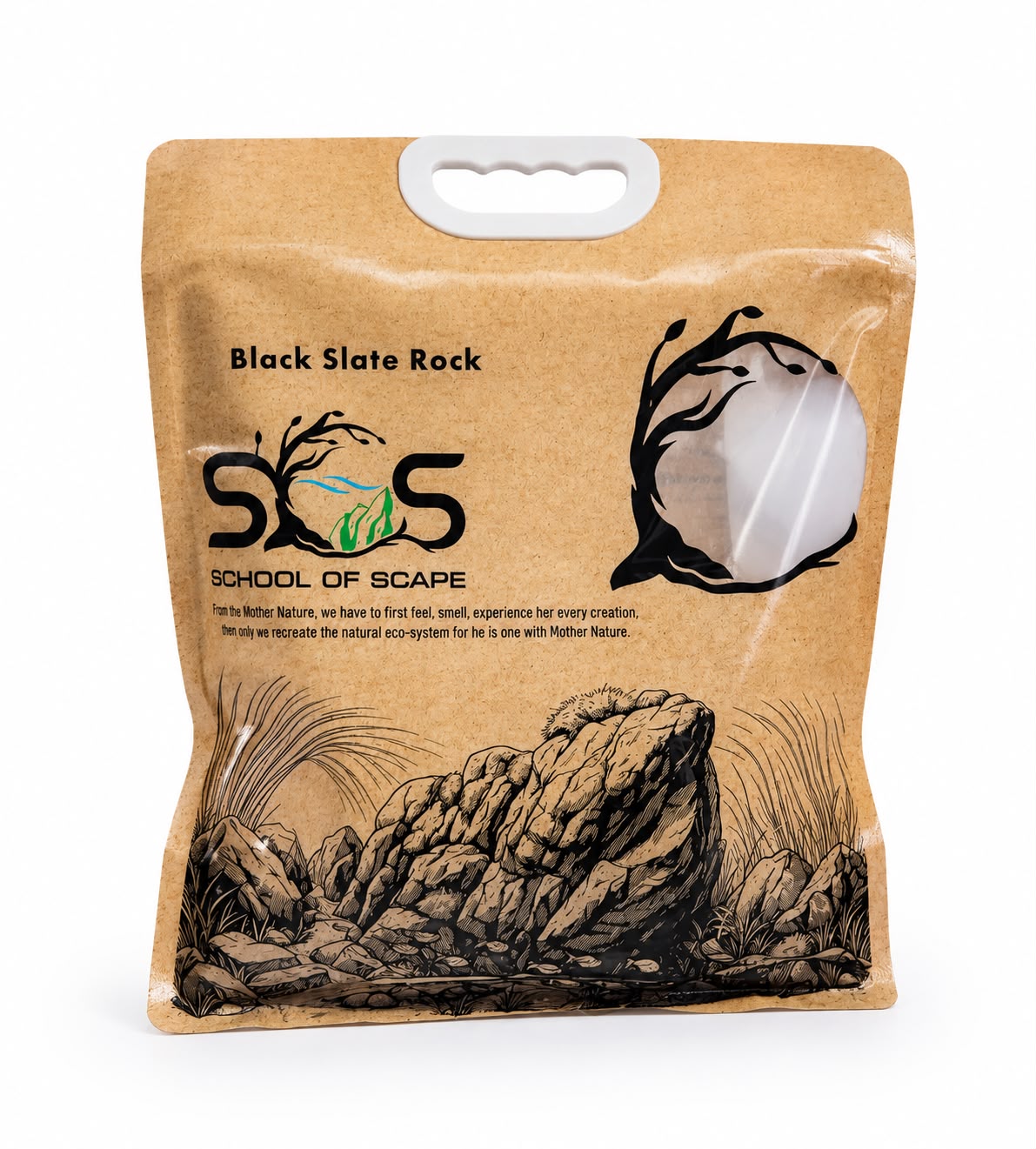 Black Slate Stone in a School of Scape pack
