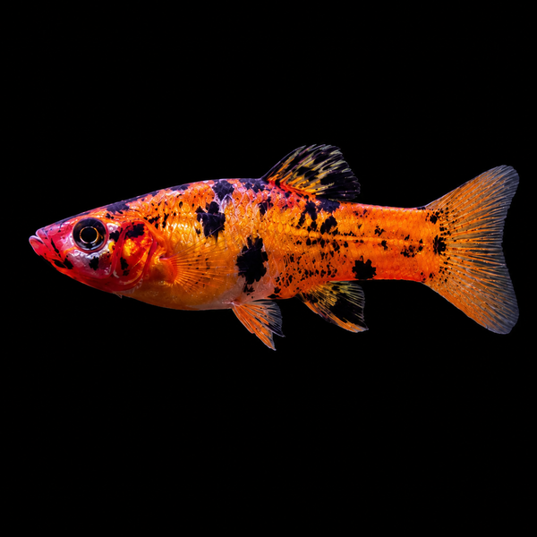 Red Calico Molly (Poecilia sphenops)