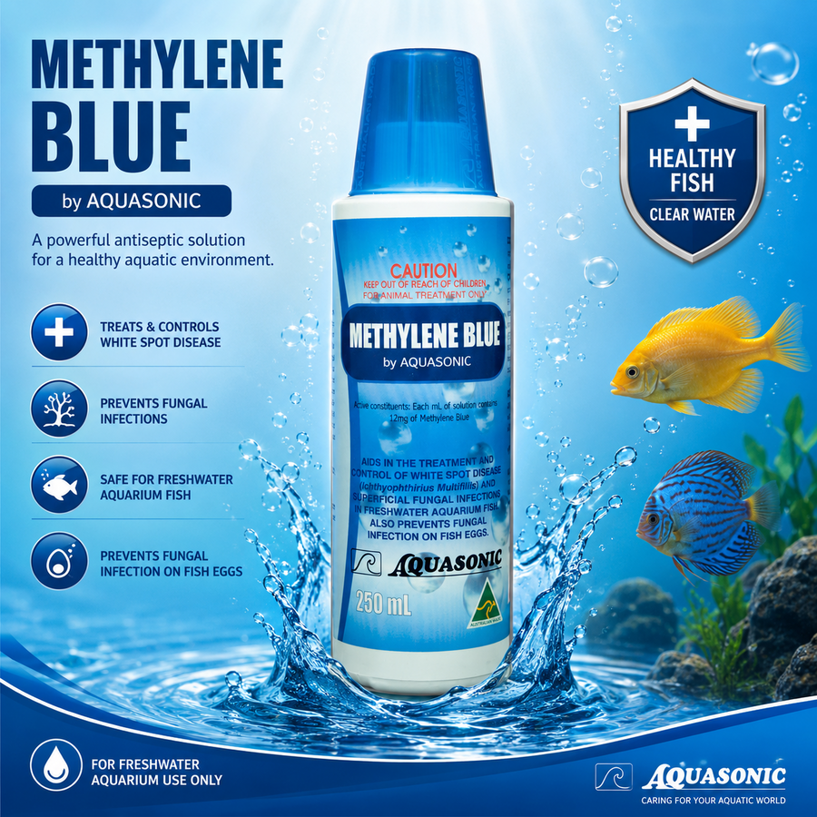 Aquasonic Methylene Blue 250ml Fish Treatment