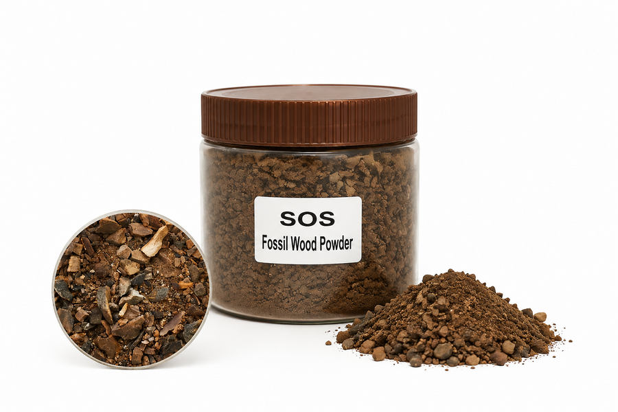 Fossil Wood Powder natural aquarium substrate safe for fish