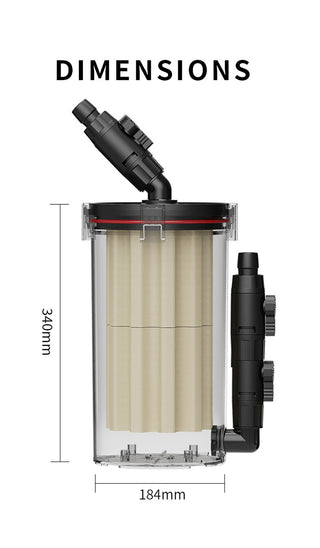Netlea G2 Pre-Filter with 340mm and 184mm dimensions