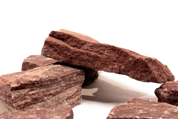 Red Stone Slate - Premium Flat Aquascaping Rock for Terraces & Caves