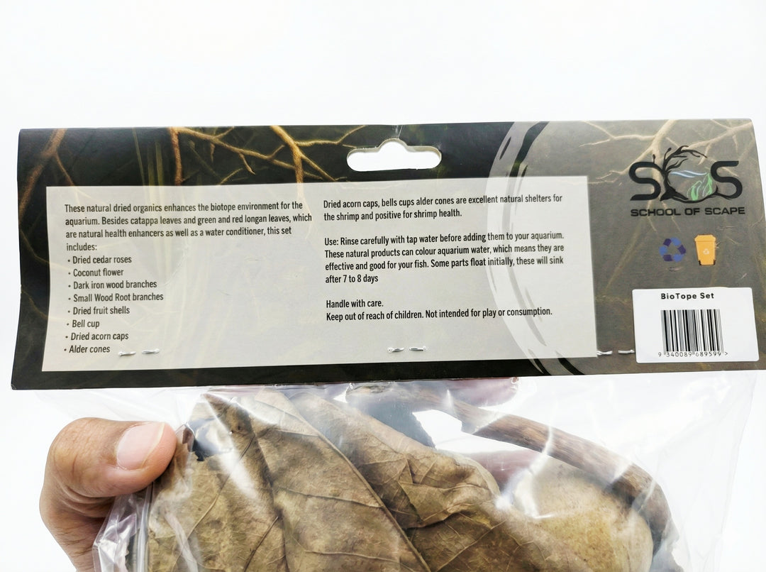 Packaged aquarium substrate with visible brand label 