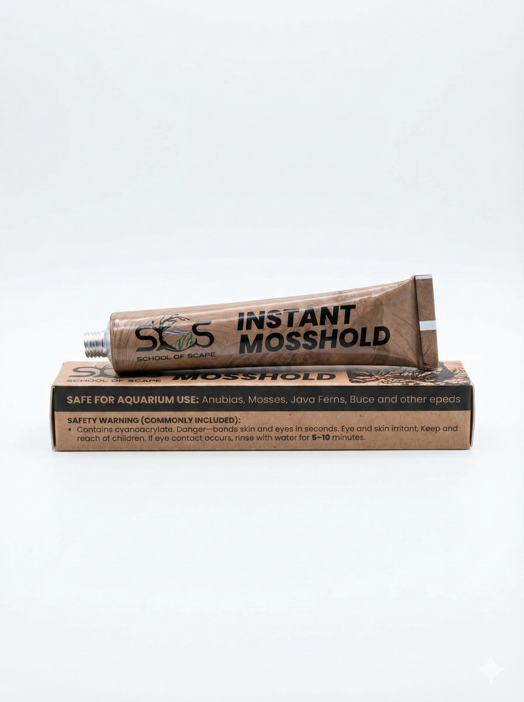 Tube of Instant Mosshold with packaging 