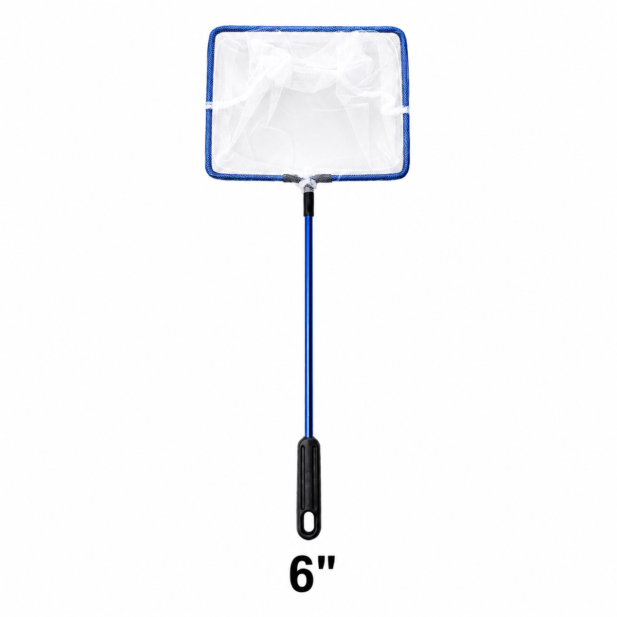 Round corner aquarium fish net, 6 inch
